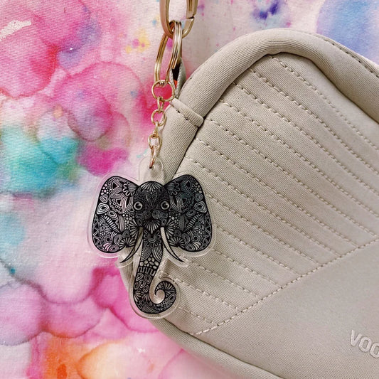 Elephant Acrylic Keychain