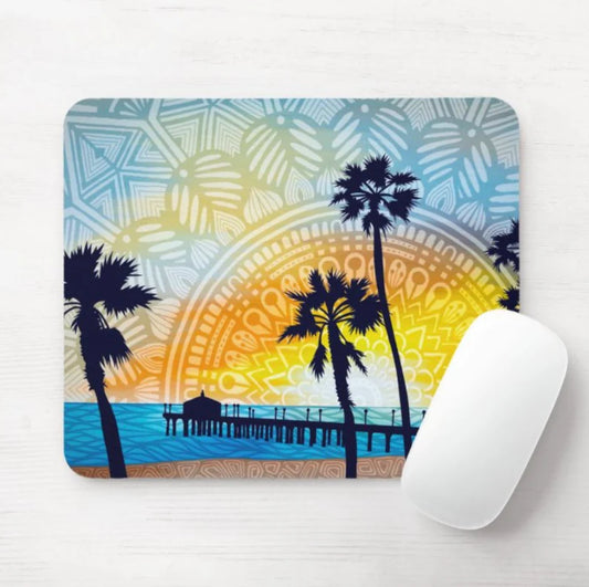 Beach Pier Mouse Pad