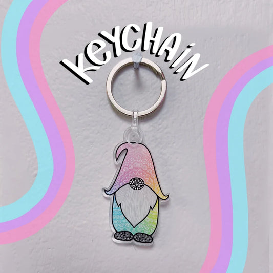 Gnome Acrylic Keychain
