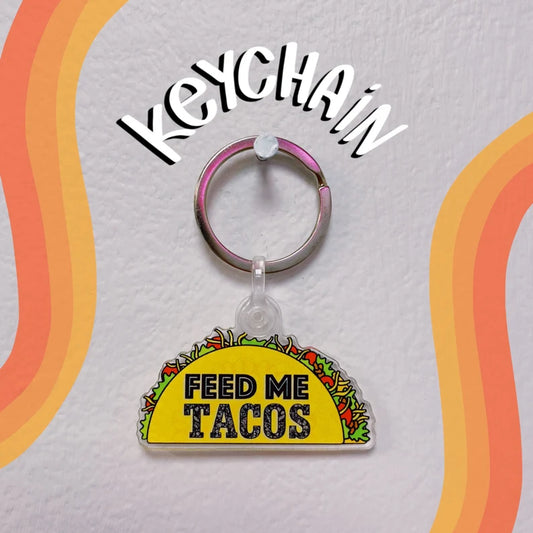 New Taco Acrylic Keychain