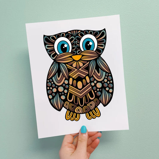 Oscar the Owl Print