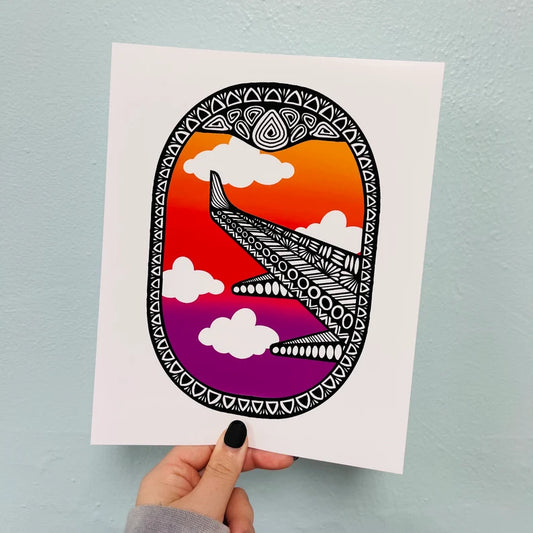 Airplane Window Print