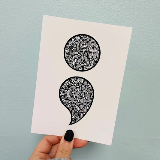 Semicolon Print