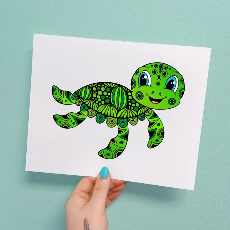 Timmy the Turtle Print
