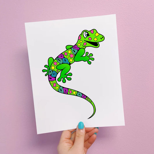 Lealon the Lizard Print