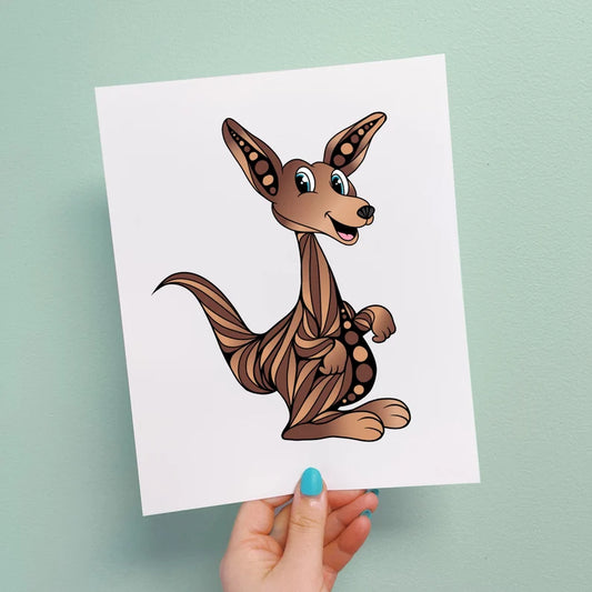 Katalina the Kangaroo Print