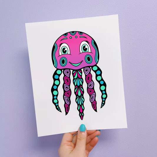 Jamie the Jellyfish Print