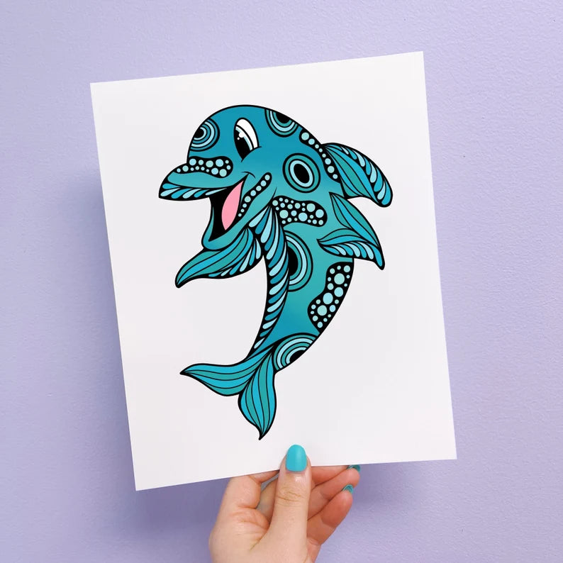 Debbie the Dolphin Print