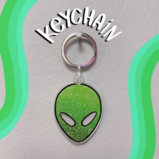 Alien Acrylic Keychain