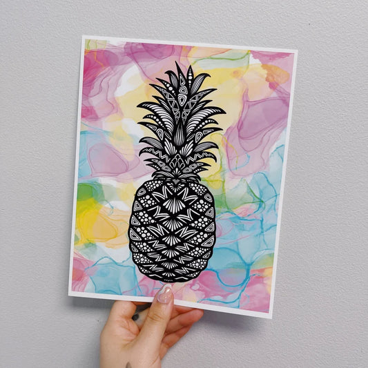 Pineapple Ink Print