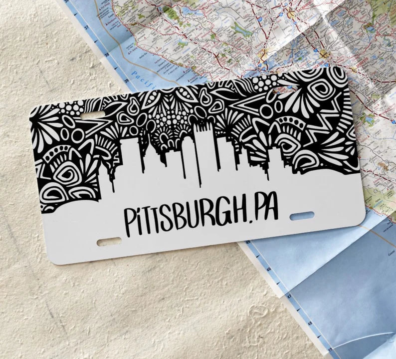 Pittsburgh Front License Plate