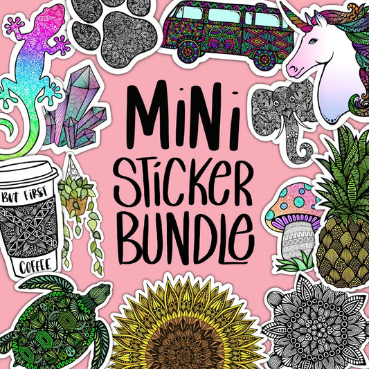 Waterproof Mini Sticker Bundle