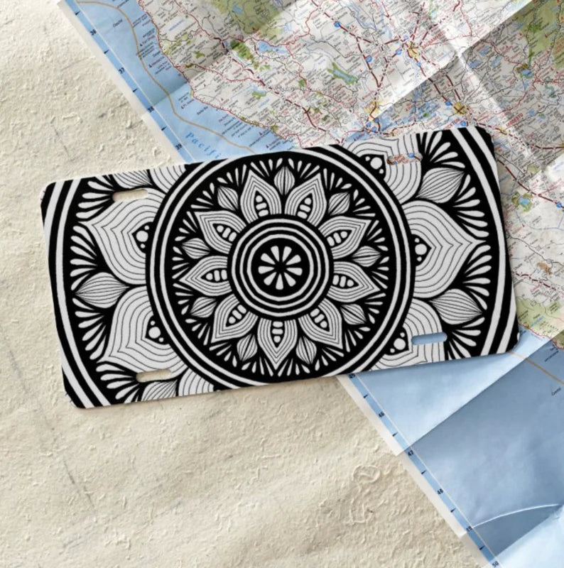 Mandala Front License Plate