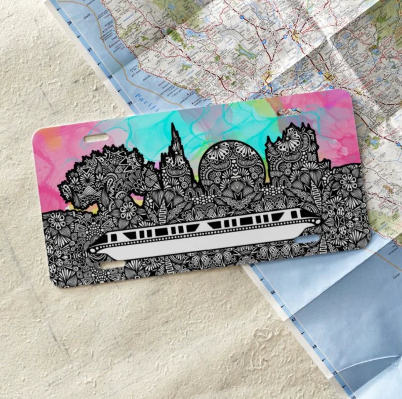 Magical Skyline Front License Plate