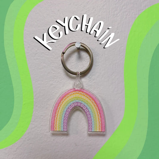 Rainbow Acrylic Keychain