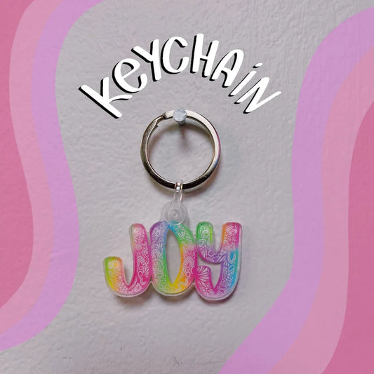 Pastel Joy Acrylic Keychain