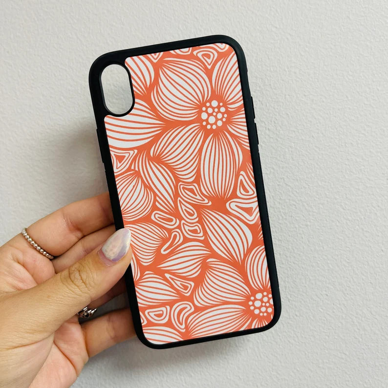 MISPRINTED - iPhone XR - Orange Floral 50% OFF