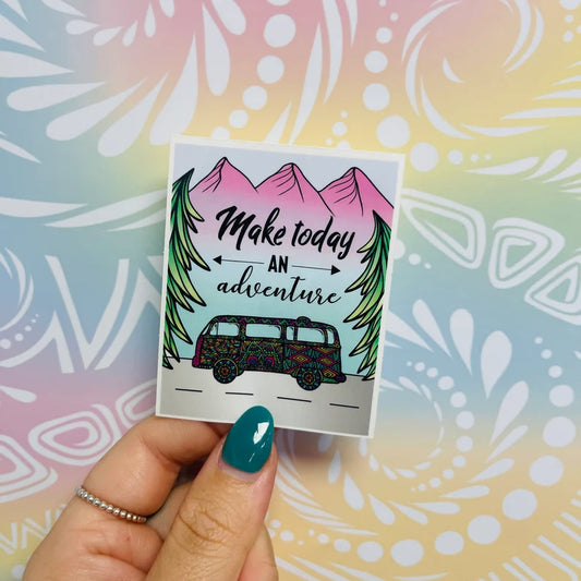 Misprinted New Adventure Waterproof Sticker