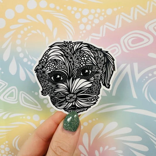 Misprinted Fang the Dog Waterproof Sticker