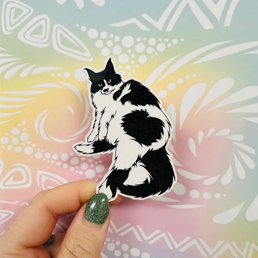 Misprinted Spike the Cat Waterproof Sticker