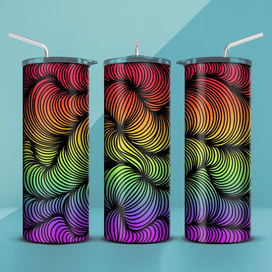 Rainbow Illusion Tumbler 20oz