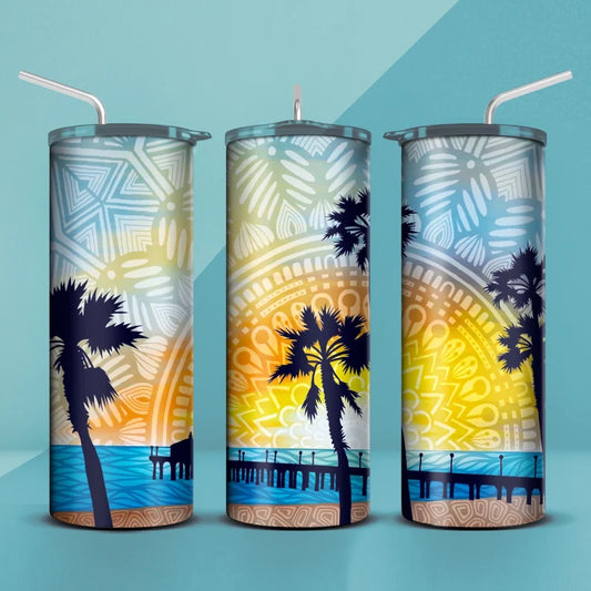Palmtree Sunset Tumbler 20oz