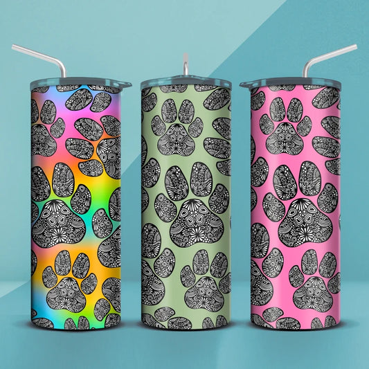 Paw Print Tumbler 20oz (24 designs)