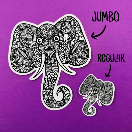 JUMBO Elephant Waterproof Sticker