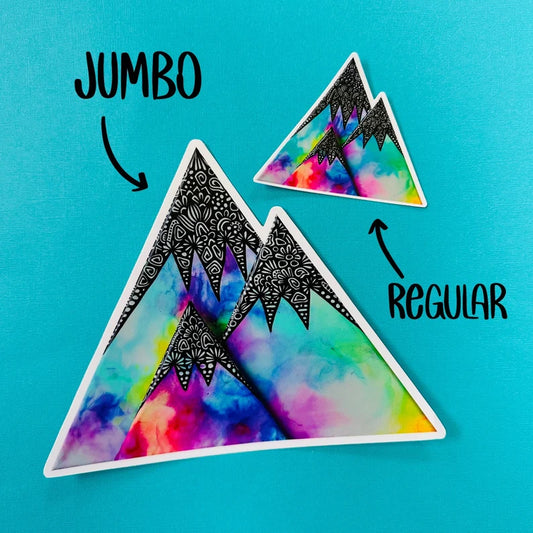 JUMBO Three Mountains Waterproof Sticker
