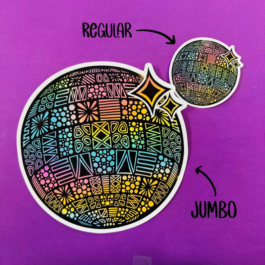 JUMBO Disco ball Waterproof Sticker