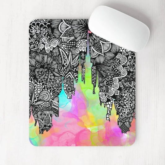 Rainbow Castle Mouse Pad