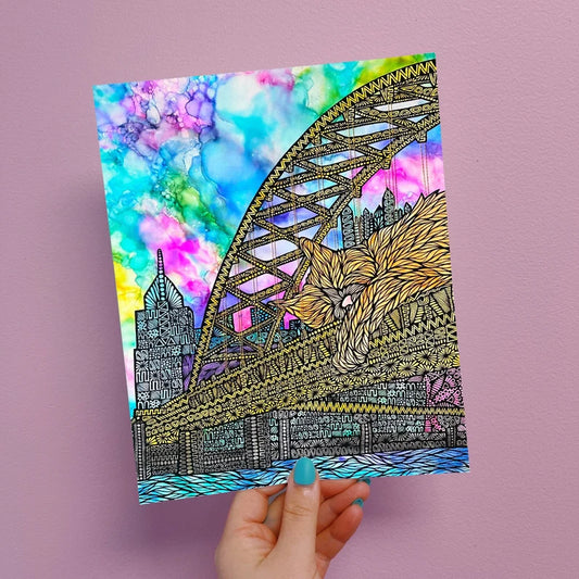 Jack the City Cat Print