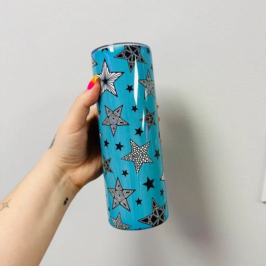 MISPRINT Tumbler 20oz - Blue Stars