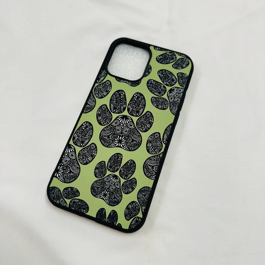 MISPRINTED - iPhone 12 pro max - Green Paw Print 50% OFF!