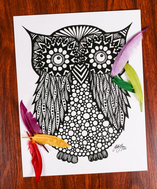 Hoot Hoot Print