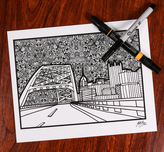 Pittsburgh Fort Pit Bridge Print