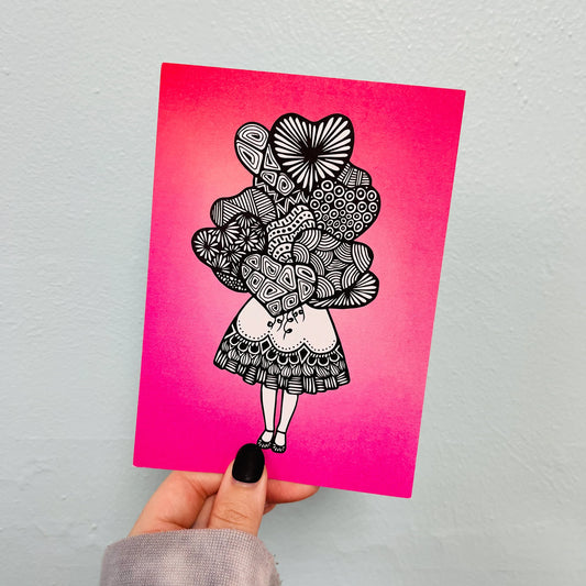 Balloon Hearts Print